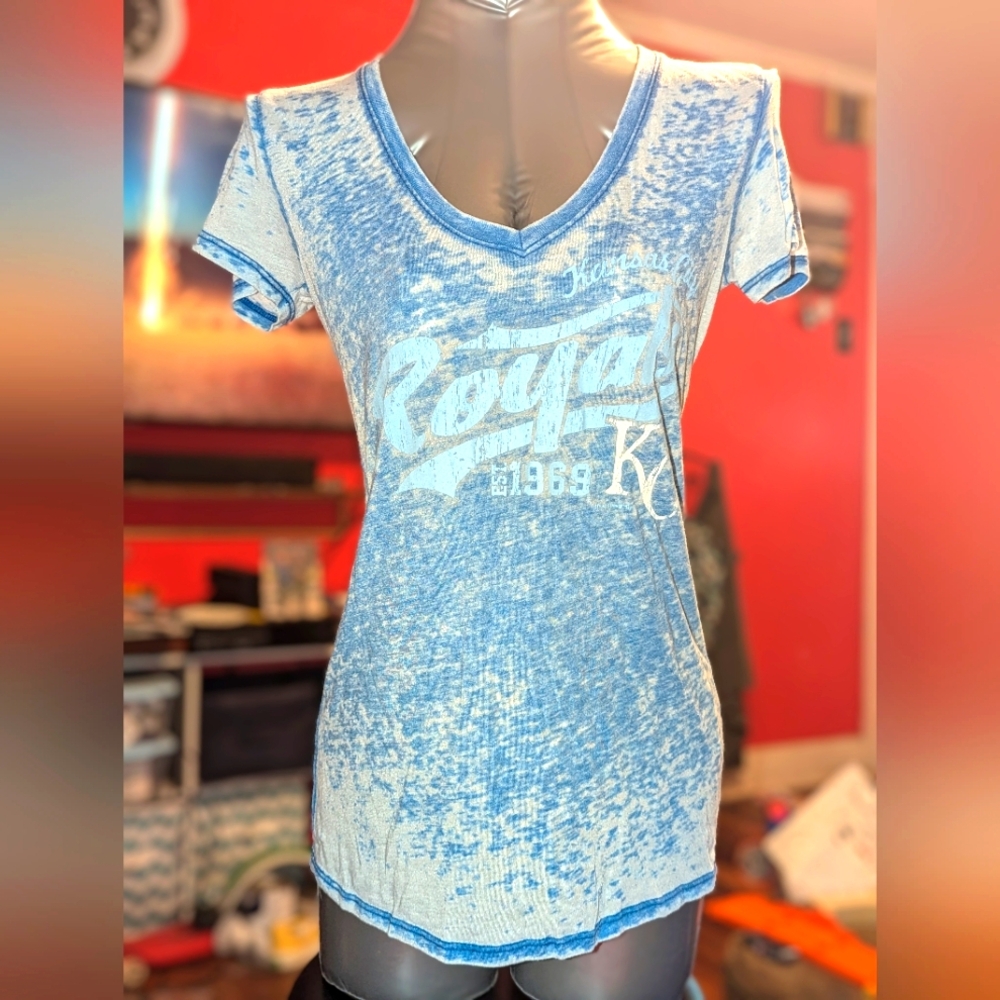 MLB Kansas City Royals V neck Medium